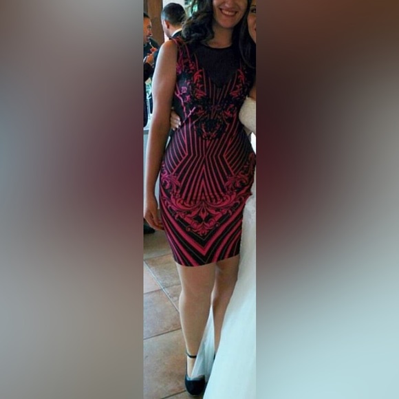 LIPSY LONDON | M | Bodycon Dress Wedding Date Event Mash Rhinestones open Back - Picture 2 of 10